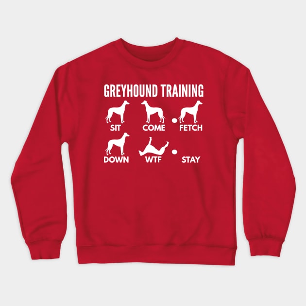 Greyhound Training Greyhound Dog Tricks Crewneck Sweatshirt by DoggyStyles